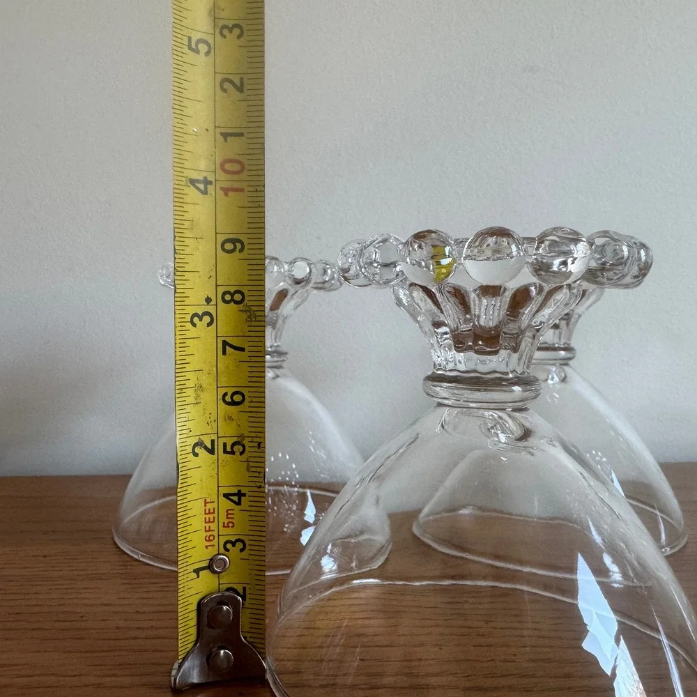 Anchor Hocking Boogie‎ Berwick Footed Sherbet Champagne Glasses Set of 5